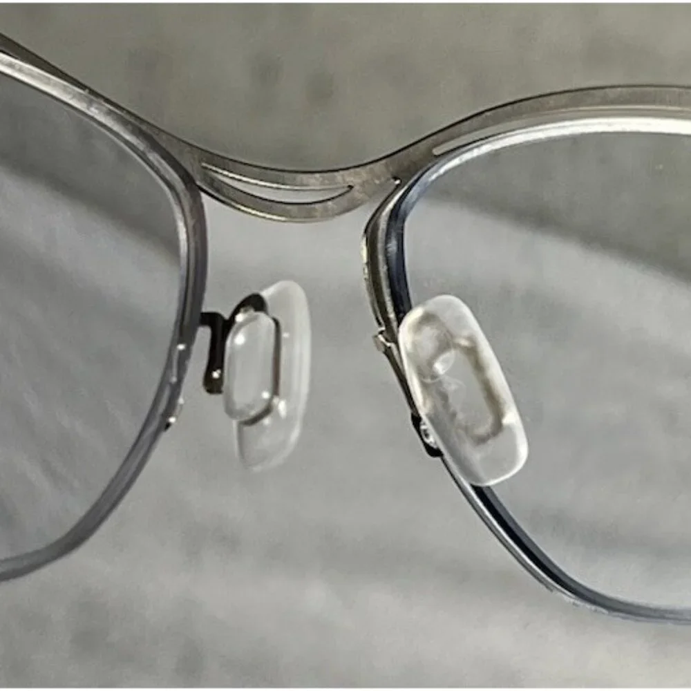 OVVO OPTICS Eyeglasses Frames 3741 c 11A Red Gold Cat Eye Half Rim 53-17-135